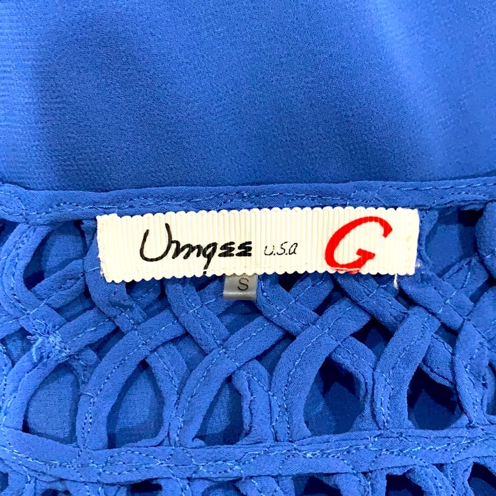 Umgee USA blue high low dress. Size: small - Picture 7 of 8